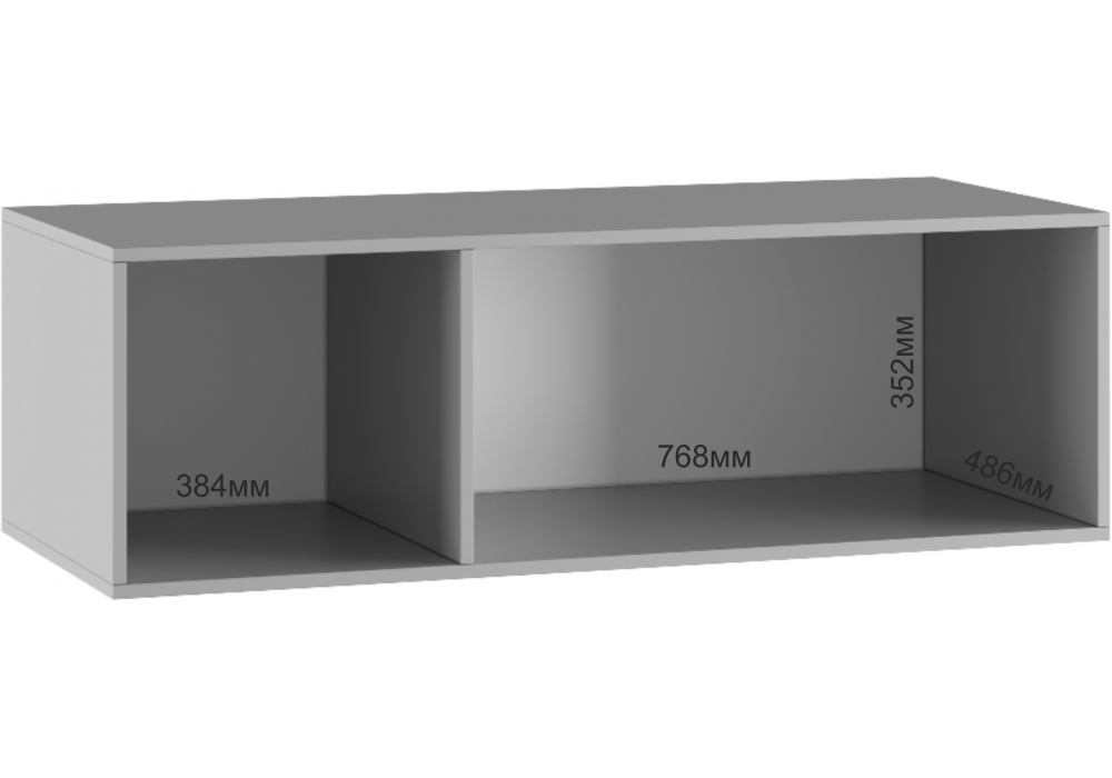 фото антресоль woodville кротос 120 цемент темный 679665 | 220svet.ru
