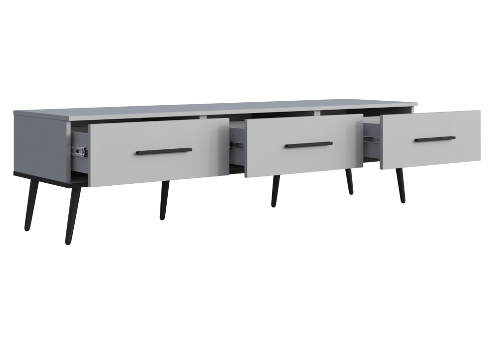 фото тв-тумба woodville орсиэль шиншилла серая 664903 | 220svet.ru