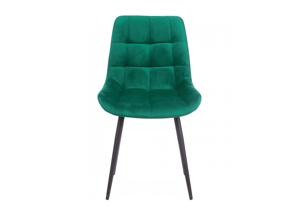 фото стул на металлокаркасе woodville челси к зеленый (zd 667) / черный 632513 | 220svet.ru