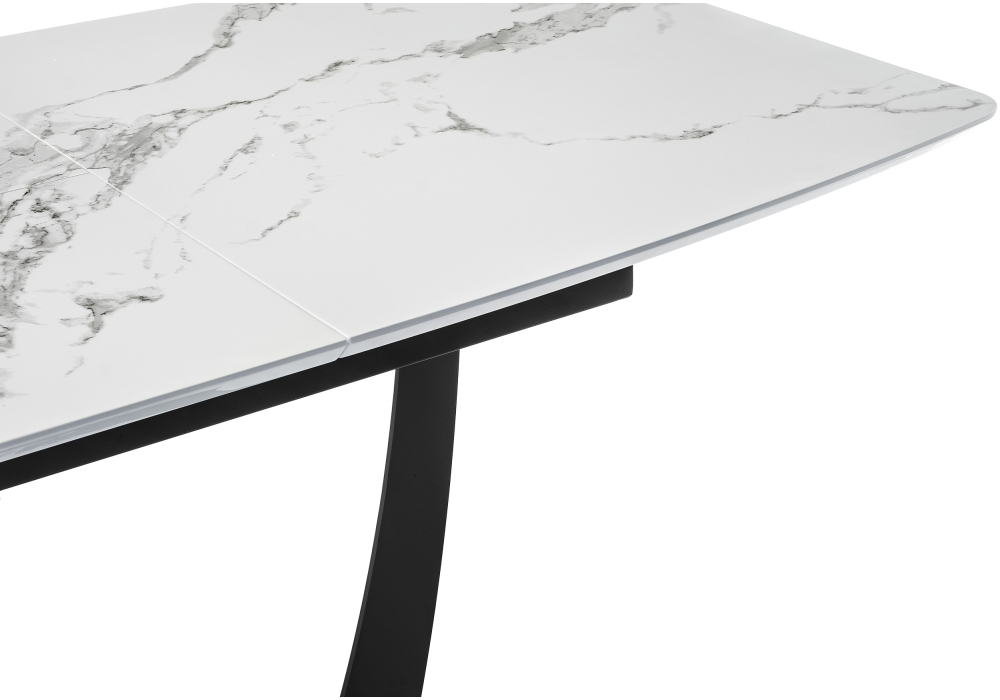 фото обеденная группа woodville аунге белый мрамор 516613 | 220svet.ru