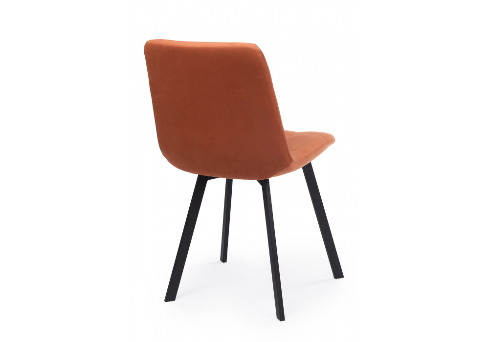 фото стул на металлокаркасе woodville чилли терракотовый / черный 631641 | 220svet.ru