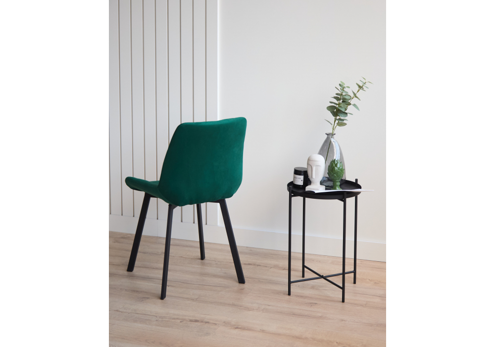 фото стул вращающийся на металлокаркасе woodville челси 360 п зеленый (zd 667) / черный 632515 | 220svet.ru