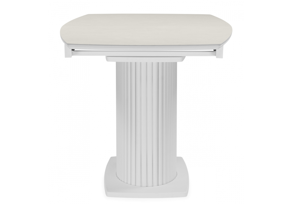 фото керамический стол раскладной woodville фестер 160(200)х90 carmen light grey / белый 664919 | 220svet.ru