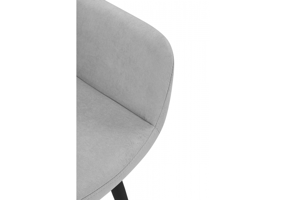 фото стул на металлокаркасе woodville флюид светло-серый / черный 642947 | 220svet.ru