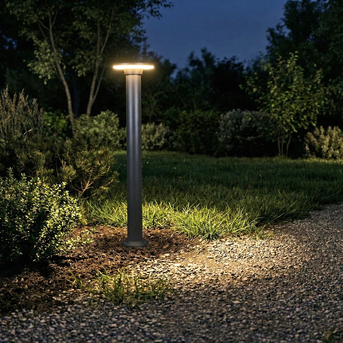 фото ландшафтный светодиодный светильник reluce 09974-0.7-001jh 1,0m led12w bk rlos | 220svet.ru