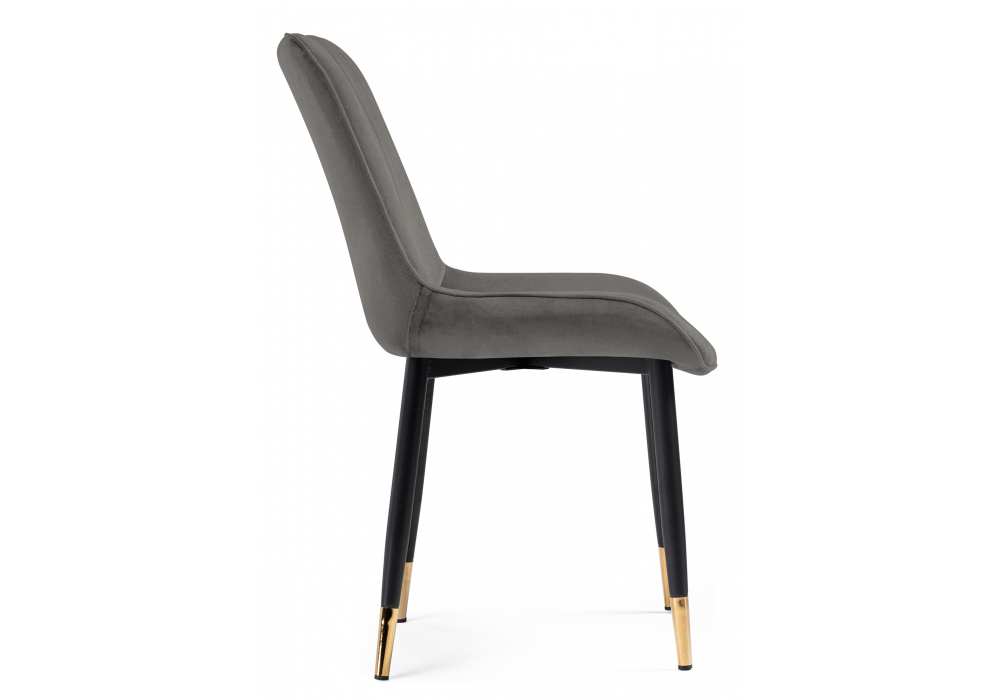 фото стул на металлокаркасе woodville seda-1 dark gray / gold / black 15285 | 220svet.ru