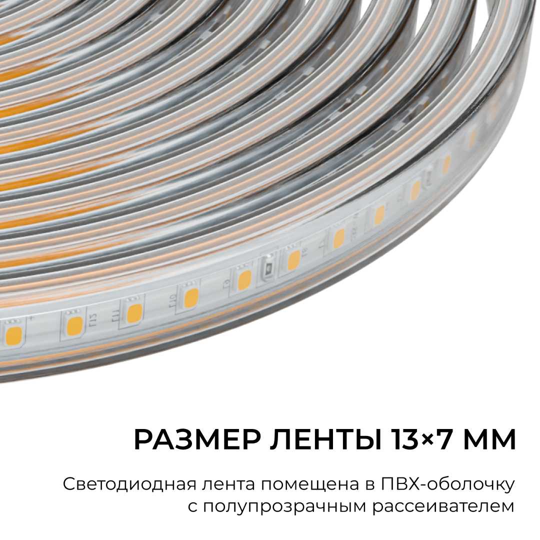 фото комплект светодиодной влагозащищенной ленты ogm 6w/m 120led/m 2835smd белый 5m sl-66 | 220svet.ru