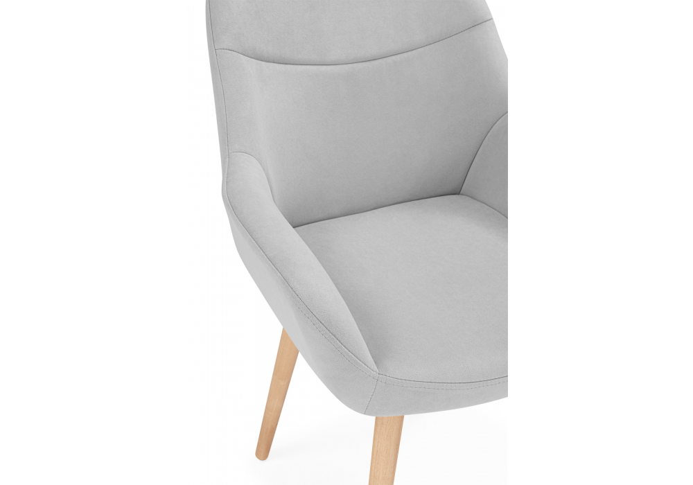 фото стул деревянный woodville флюид 360 светло-серый (zd 960) / светлое дерево 642955 | 220svet.ru