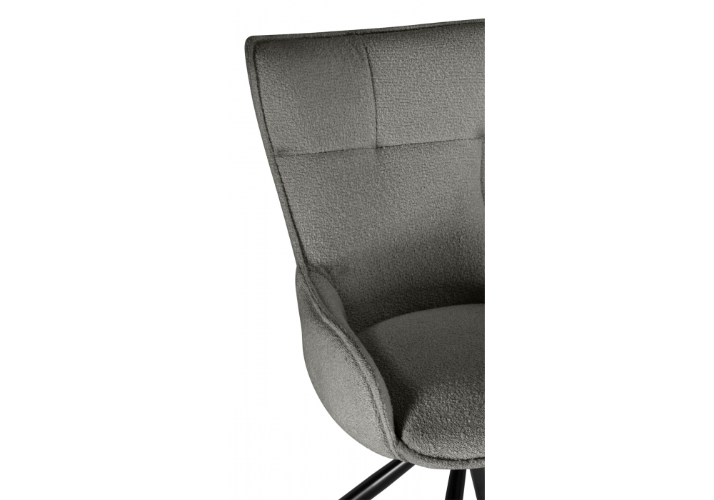фото стул на металлокаркасе поворотный woodville chicago light gray / black 15830 | 220svet.ru