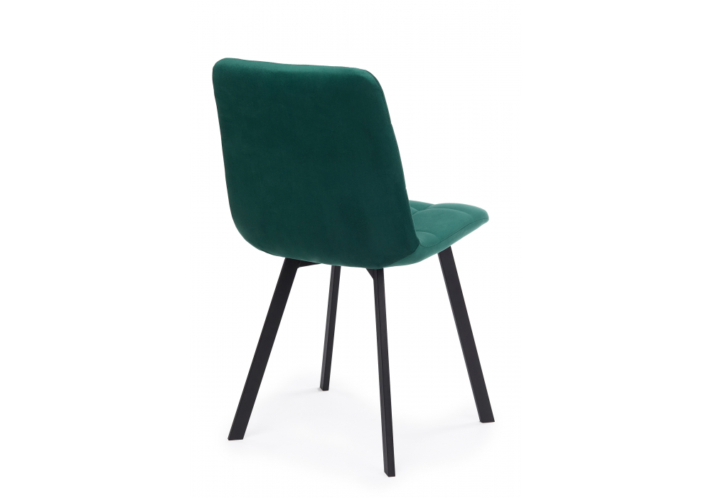 фото стул на металлокаркасе woodville чилли зеленый / черный 631640 | 220svet.ru