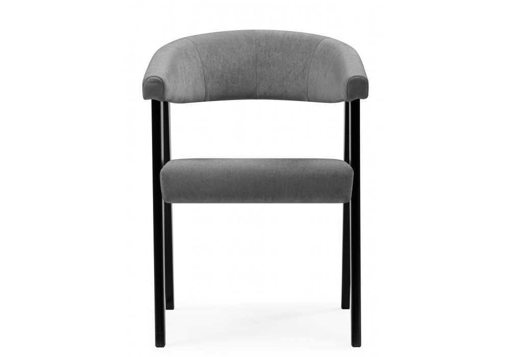 фото стул деревянный woodville невада 2 ткань 234 / черное дерево 620594 | 220svet.ru