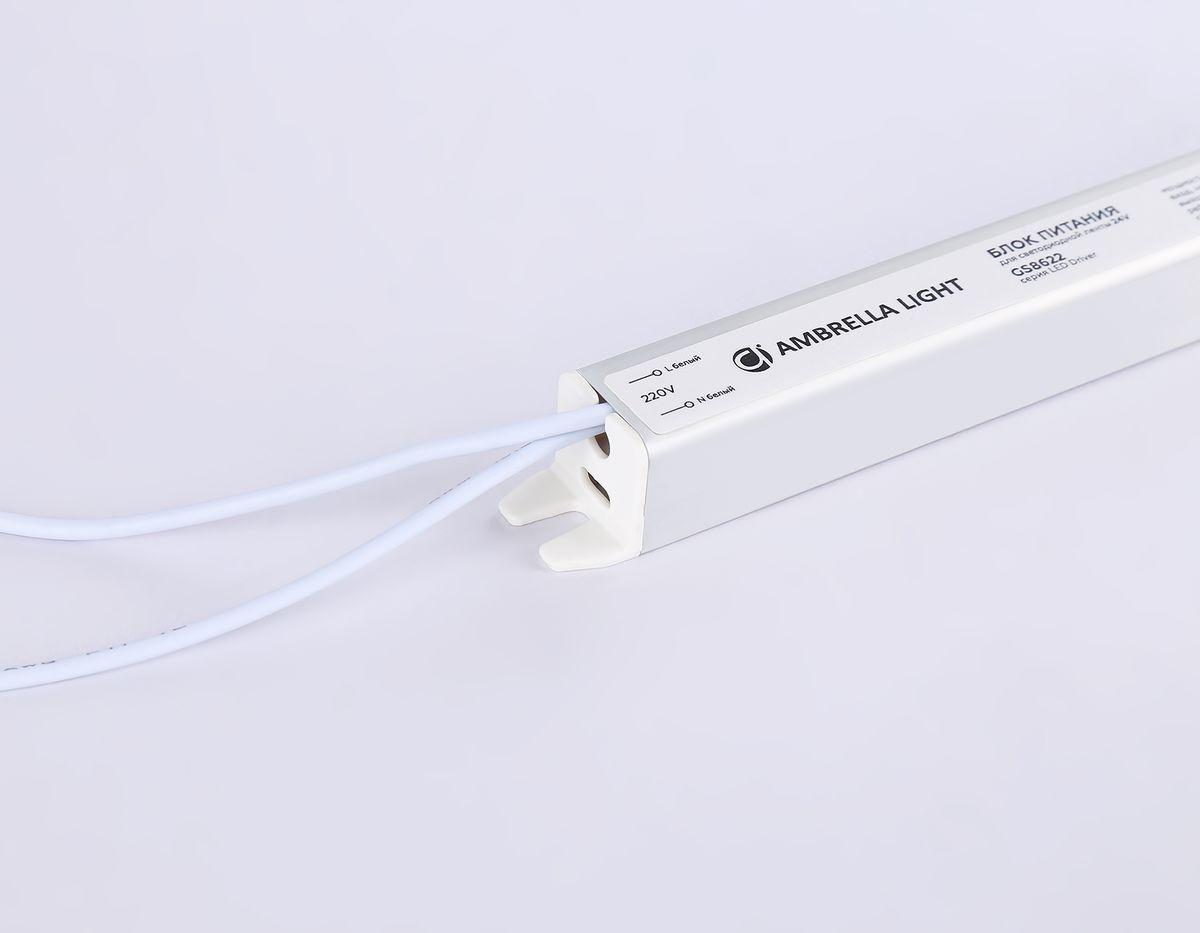 фото блок питания ультратонкий для светодиодной ленты ambrella light illumination led driver 24v 24w ip20 1a gs8622 | 220svet.ru