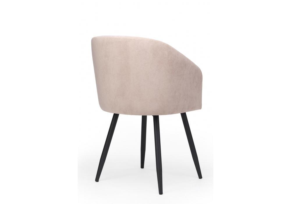 фото стул на металлокаркасе woodville монер латте (glory 10) / черный 632649 | 220svet.ru