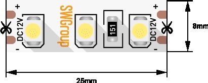 фото лента swg 9,6w/m 120led/m 3528smd синий 5m swg3120-12-9.6-b-м 009466 | 220svet.ru