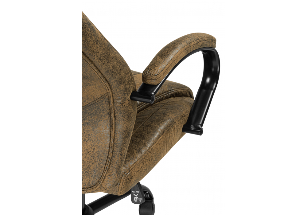 фото компьютерное кресло woodville raker коричневый / черный 15933 | 220svet.ru