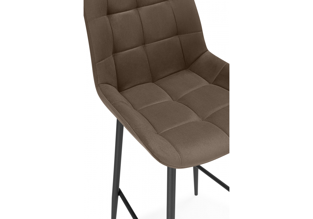 фото барный стул поворотный woodville челси 360 коричневый (zd 233) / черный np 632582 | 220svet.ru