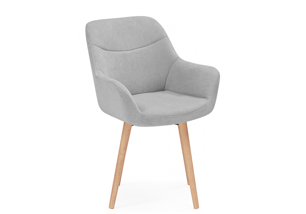 фото стул деревянный woodville флюид 360 светло-серый (zd 960) / светлое дерево 642955 | 220svet.ru