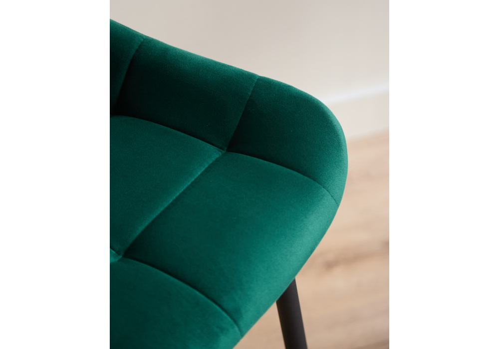 фото барный стул woodville челси зеленый / черный 632573 | 220svet.ru