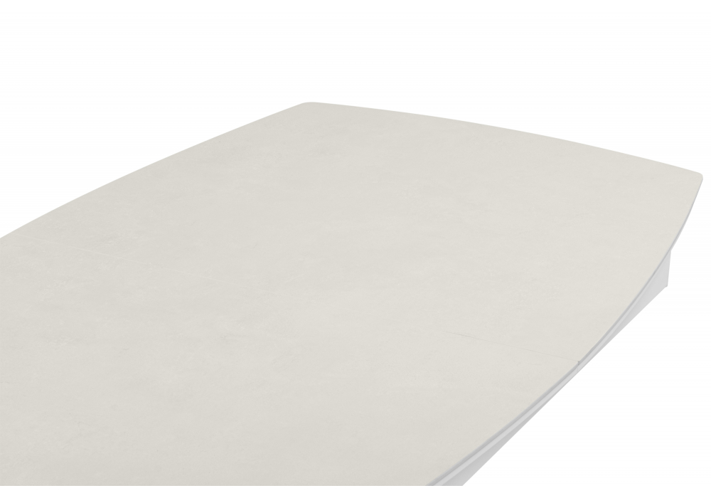 фото керамический стол 140(180)х80 раскладной woodville фестер carmen light grey / белый 664929 | 220svet.ru