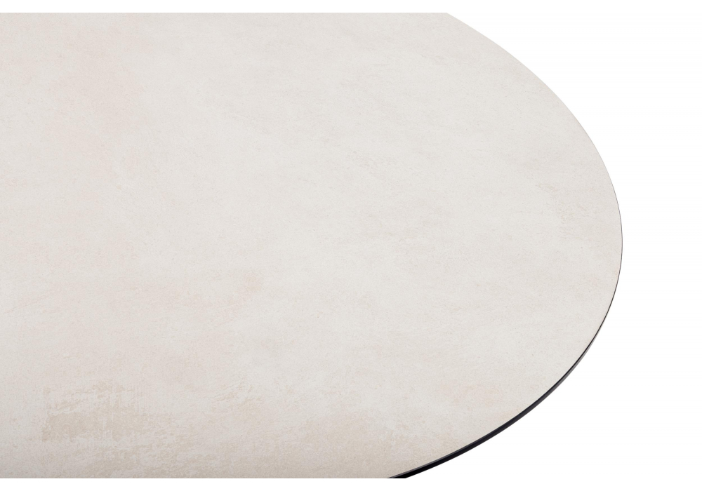 фото керамический стол woodville нэнси 110 krater perla repose / черный 625592 | 220svet.ru