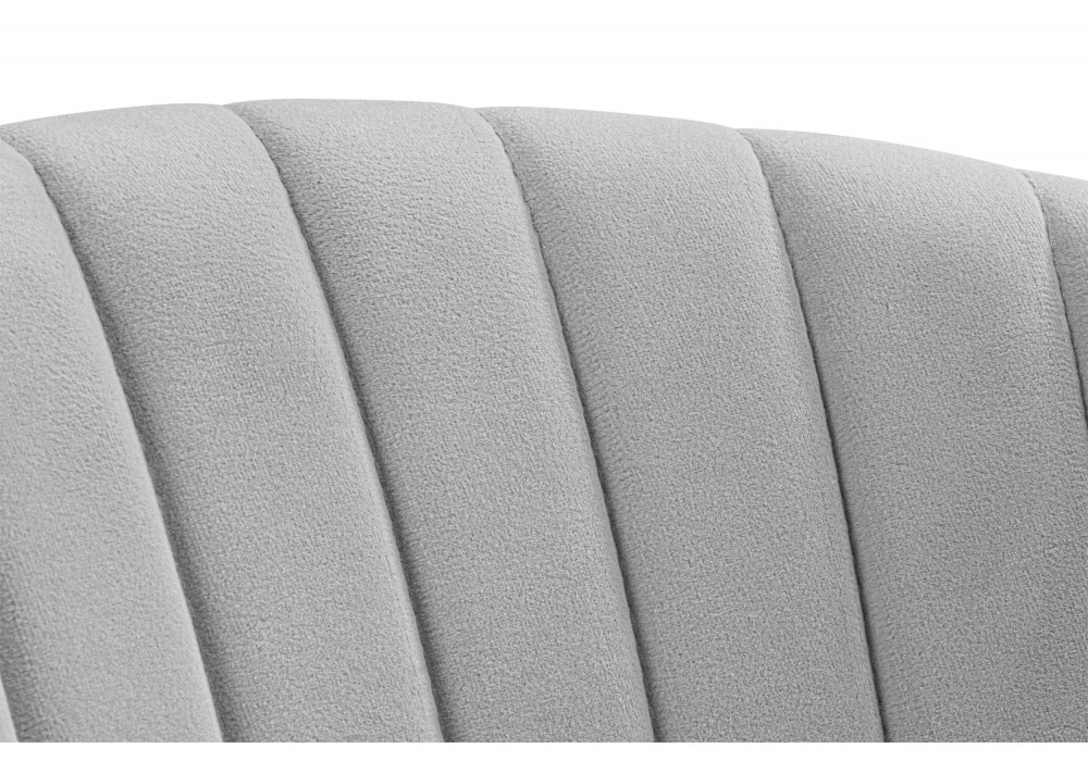 фото стул на металлокаркасе woodville kamelia велюр светло-серый / золотой 15947 | 220svet.ru