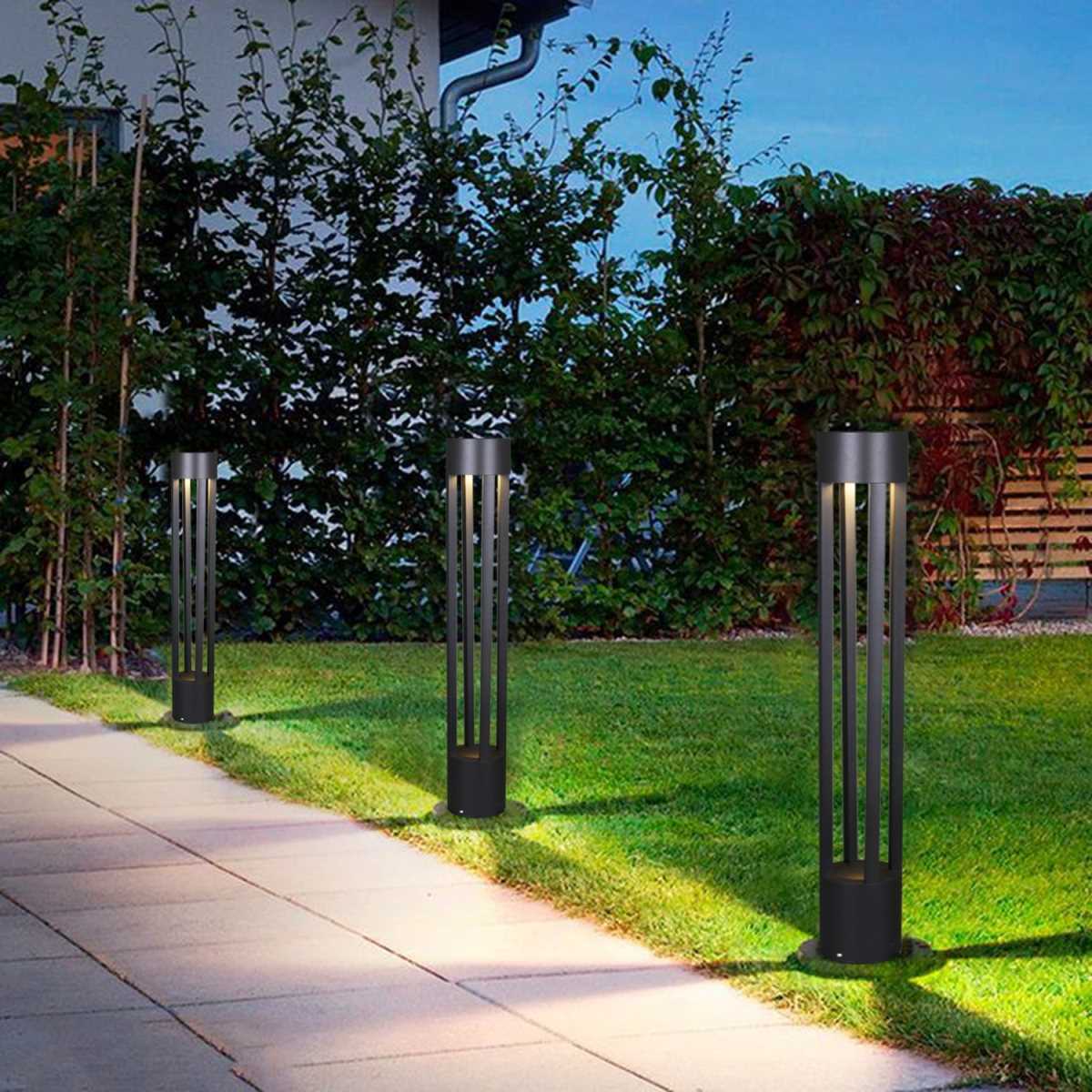 фото уличный светильник reluce 09958-0.7-001kt 1,0m gu10 bk | 220svet.ru