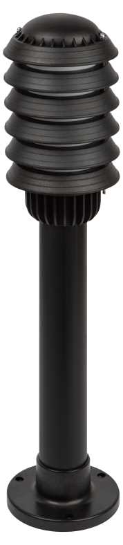 фото садово-парковый светильник эра «поллар» нту 01-60-014 напольный черный ip54 е27 max60вт h650мм б0057487 | 220svet.ru