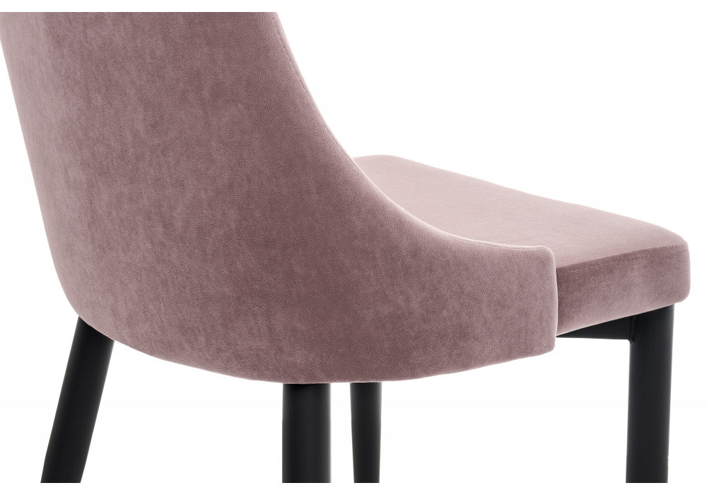 фото стул на металлокаркасе woodville kora light purple / black 15094 | 220svet.ru