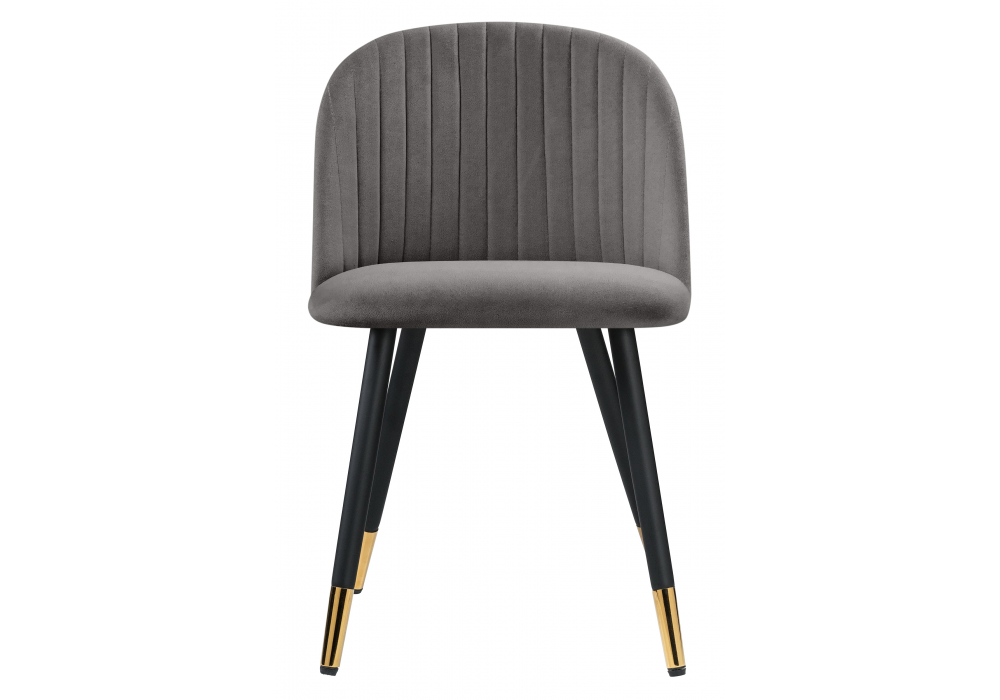 фото стул на металлокаркасе woodville gabi темно-серый / черный / золотой 15939 | 220svet.ru