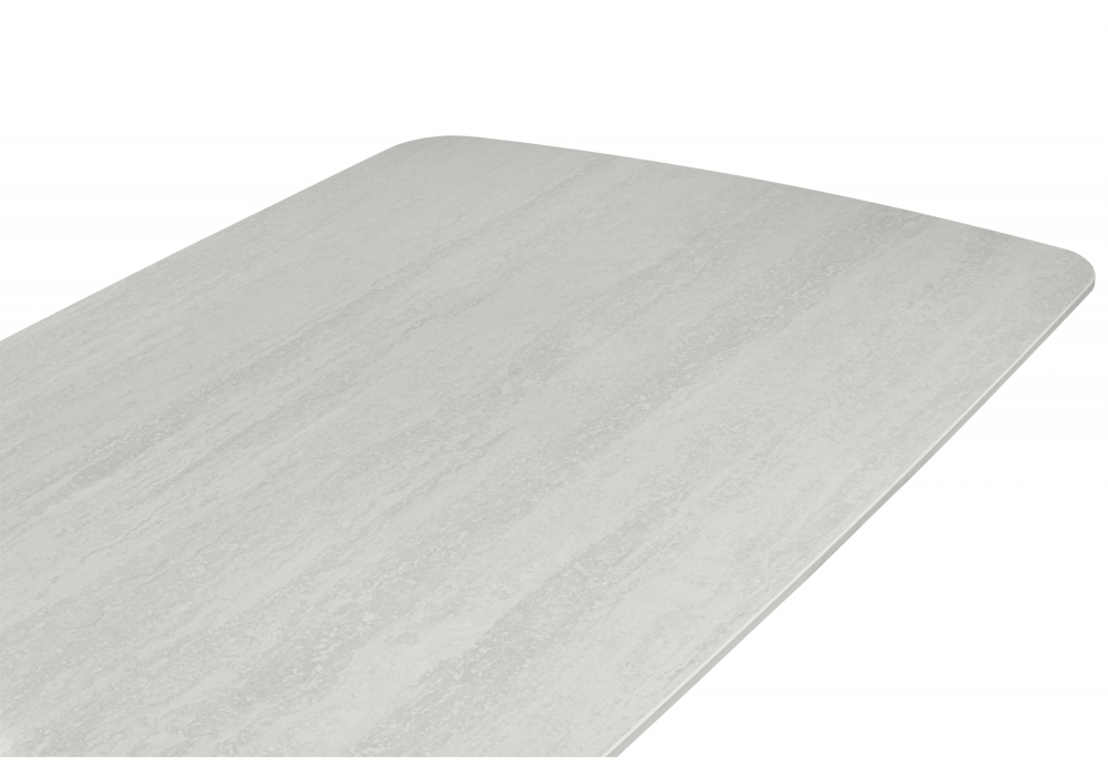 фото керамический стол раскладной woodville grig 165(240)x90 серо-бежевый 15859 | 220svet.ru