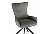Миниатюра фото стул на металлокаркасе поворотный woodville chicago light gray / black 15830 | 220svet.ru
