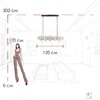 Миниатюра фото подвесной светильник loft it alicante 10248/1200 | 220svet.ru
