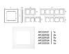 Миниатюра фото рамка 2-постовая ambrella volt alfa techno af220122 | 220svet.ru
