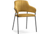 Миниатюра фото стул на металлокаркасе woodville инклес желтый / черный глянец 483856 | 220svet.ru
