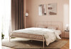 Миниатюра фото двуспальная кровать 160х200 woodville ирэн белая 613396 | 220svet.ru
