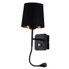 Миниатюра фото бра crystal lux pablo ap2 black/black-gold | 220svet.ru