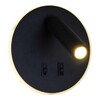 Миниатюра фото настенный светильник reluce 86203-9.2-001kt led12w bk | 220svet.ru