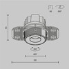 Миниатюра фото встраиваемый светильник maytoni dip t dl128-10w4k-trs-b | 220svet.ru