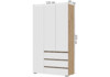 Миниатюра фото шкаф woodville элла шк 06 белый / дуб крафт золото 548011 | 220svet.ru