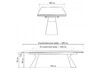 Миниатюра фото керамический стол раскладной woodville денхольм 240(290)х100х75 rystal onyx bianco / черный 588037 | 220svet.ru