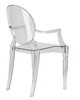 Миниатюра фото набор 3 шт стул обеденный dobrin louis ghost lmzl-рс801-n3-13424 | 220svet.ru