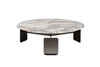 Миниатюра фото стол журнальный круглый мраморный garda decor 160kd-26500 | 220svet.ru