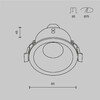 Миниатюра фото встраиваемый светильник maytoni zoom dl032-2-01w-1(n) | 220svet.ru