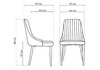 Миниатюра фото стул на металлокаркасе woodville kora white / gray 15221 | 220svet.ru