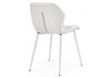 Миниатюра фото стул на металлокаркасе woodville вальд экокожа белый / белый глянец 464191 | 220svet.ru
