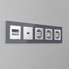 Миниатюра фото накладка для розетки hdmi werkel w1196009 | 220svet.ru
