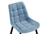 Миниатюра фото стул на металлокаркасе woodville челси к голубой / черный 538417 | 220svet.ru