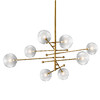 Миниатюра фото люстра globe mobile 8 brass delight collection | 220svet.ru