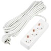 Миниатюра фото удлинитель uniel ultra 3гн х 7м с/з s-gcu3-7 white ul-00010003 | 220svet.ru