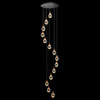 Миниатюра фото подвесная светодиодная люстра delight collection md24001004-14a copper/clear | 220svet.ru